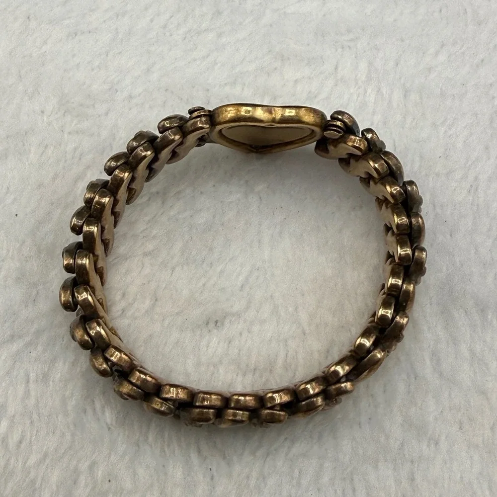 Vintage  D.F.B. Co. Carmen Expansion Bracelet WWII Sweetheart Gold Tone 5.5 READ